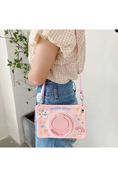 UnDePlus İpad Air 11inç M2/m3 Air 4/5 Uyumlu Kılıf Cute Dolls Çocuk Karekter Kılıfı