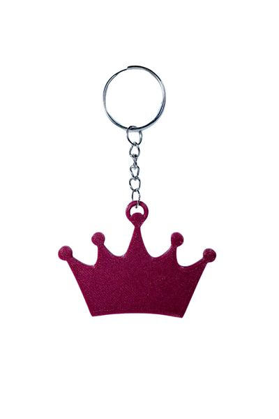 Tesseract Claret Red Keychain Crown