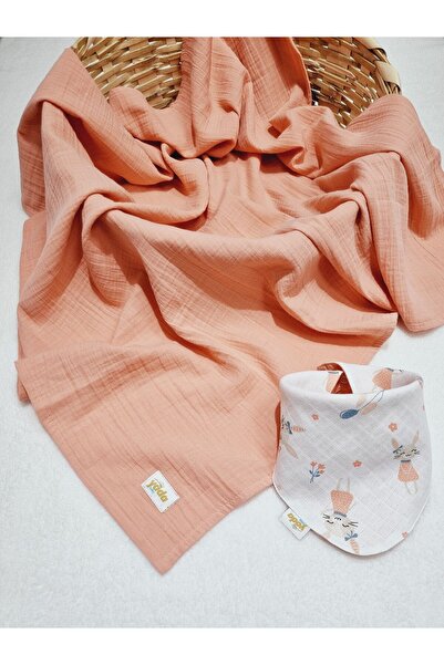 Yada Baby بطانية ملفوفة من الموسلين بطبقتين مصنوعة من القطن العضوي بنسبة 100%...