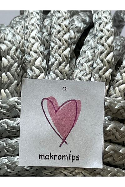 Makromİps Σχοινί Macrame - 5,5-6mm Tress Weaving Polyester, Πλήρωση εσωτερικά με σχοινί κορδόνι Suppa Basket Bag