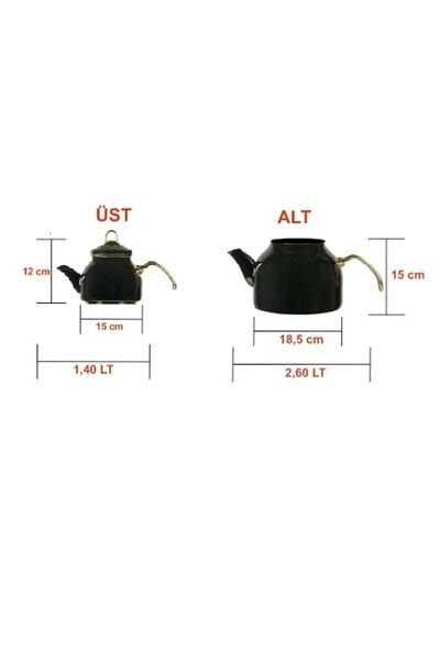 devigo Luxury Design Colorful Large Size Enamel Teapot