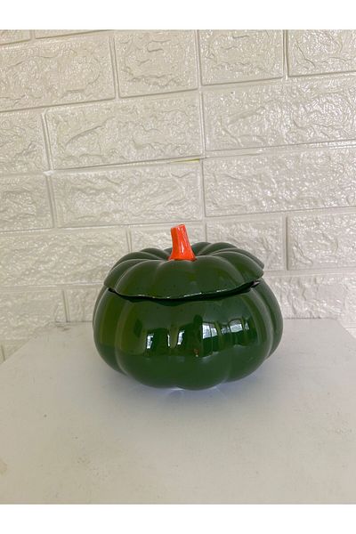 devigo Green Pumpkin - Design Sugar Bowl with Lid Sugar Bowl