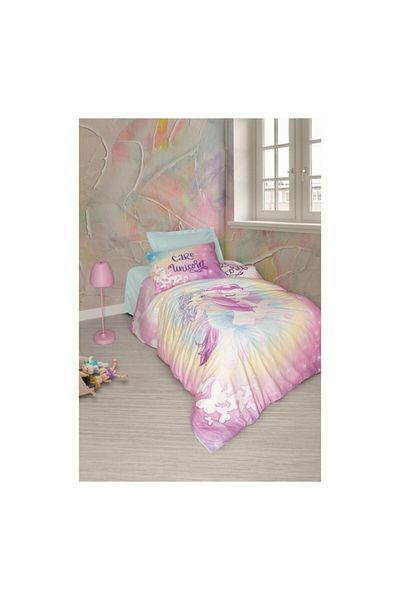 Cotton Box طقم غطاء لحاف يونغ رانفورس مفرد سيرينا مينت