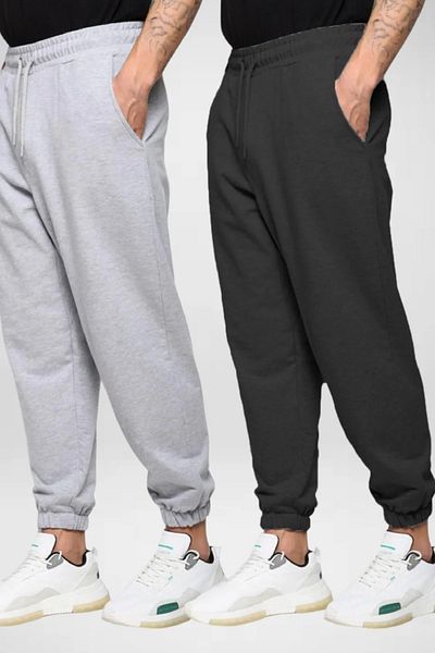DAXİS Sportwear Company Men's Large Size 2-Piece Elastic Leg Sweatpants Set