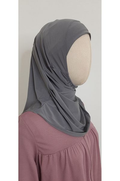 R&S modibone 4-10 Years Girl's Gray Practical Headscarf