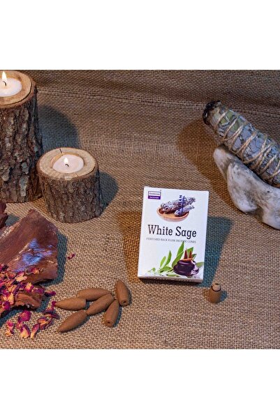 Darshan 10 Adet Geri Akış Tütsü White Sage (BEYAZ ADAÇAYI) Kokulu