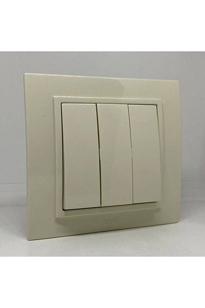 ELBİ ZENA TRIPLE SWITCH FRAMED CREAM