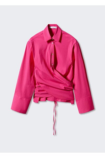 MANGO Woman Çapraz düğümli gömlek