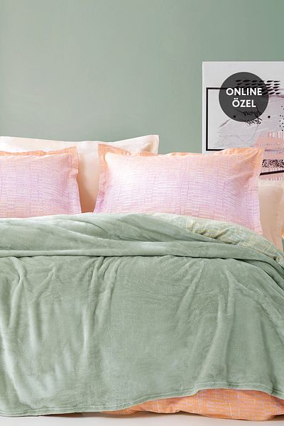 Yataş Olenna Single Wellsoft Blanket - Sage