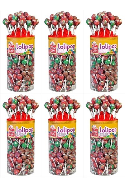 Fine Life مصاصات 120 قطعة - 11 جرام × 6 عبوات توبتانجرس