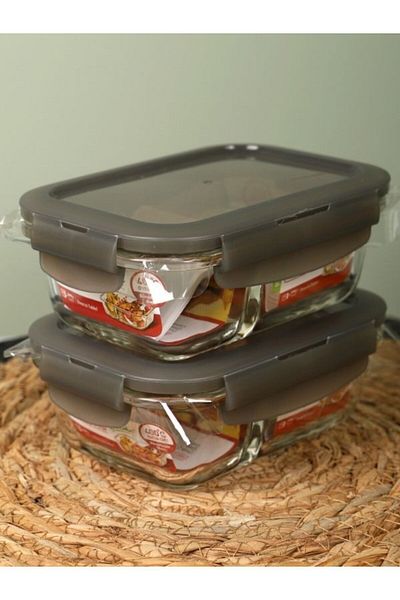 Viyalente Lock & Lock Airtight Glass Storage Container 320 ml| 400°C Safe as Heat