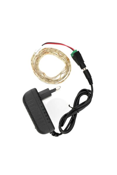 Tek-İş Şerit Led Extra 1 Metre Dış Mekan Trafolu Set Soğuk Beyaz