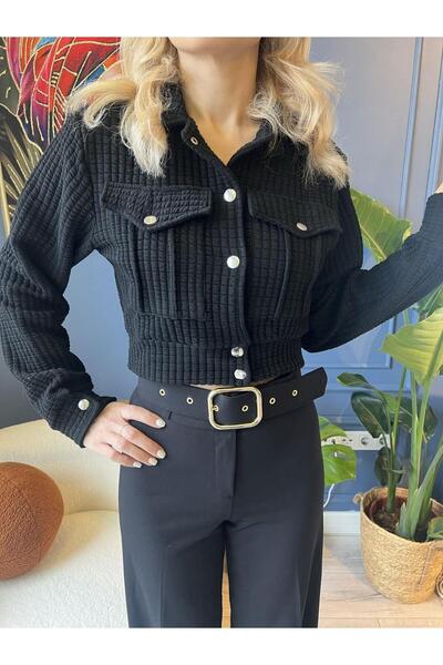 Oreo Kapitone Ceket Siyah