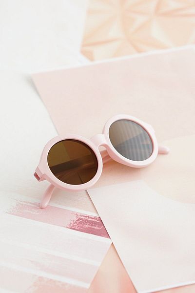 Banamio Soho Unisex Baby Child UV400 Protected Scandinavian Sunglasses and Storage Container 1-4 Years Old Pink