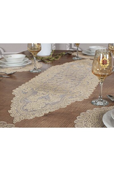 Tropikhome Colben Tek Runner-nakışlı Konsol Üstü Dekoratif Runner