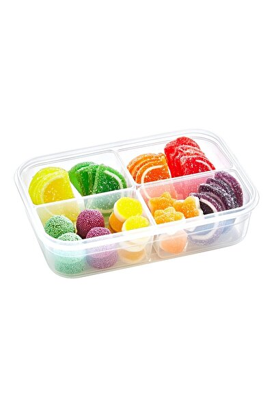Viyalente 4 Compartment Lunch Box 1000 Ml Airtight & Liquid-Tight Nutrition & Storage Container LC-520