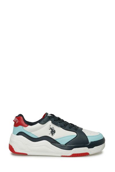 U.S. Polo Assn. JUDY 4FX Beige-Navy Blue-Red Ανδρικά αθλητικά παπούτσια-Μπεζ-Ναυτικό Μπλε -Κόκκινο