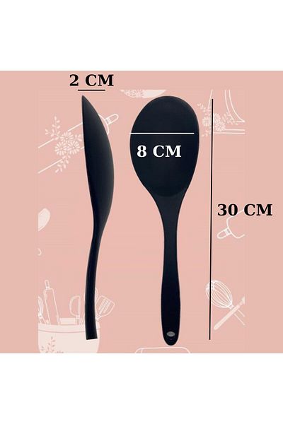Multiamo Heat Resistant Silicone Large Spoon 30 Cm