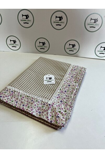 sewing art55 مفرش المائدة ذو النطاقات