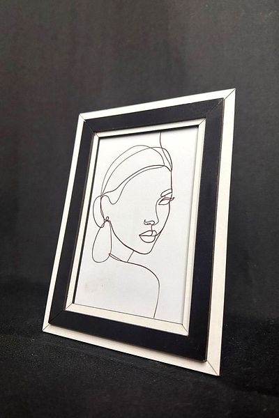 Bytwo 1 PCS 10X15 PHOTO FRAME - MDF - STRIPED