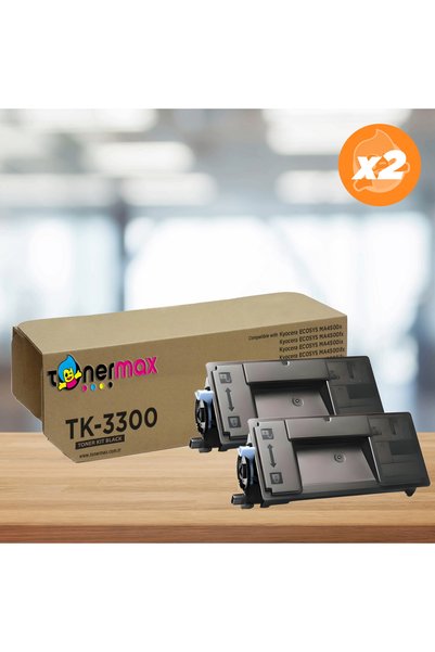 tonermax Kyocera TK-3300 Muadil Toner 2'li Avantaj Paket / Ecosys MA4500ix / ...