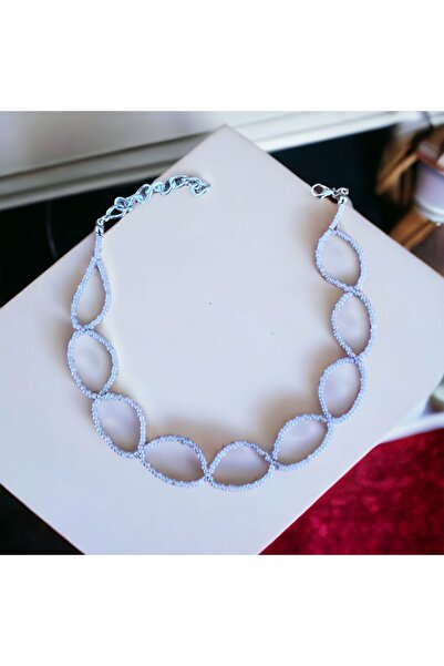 LeylanTakı قلادة نسائية رياضية أرجوانية مصنوعة يدويًا