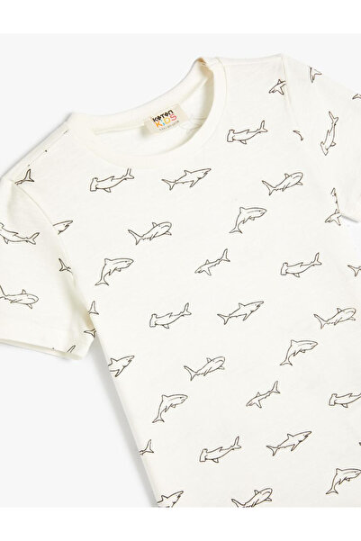 Koton Хлопці екрю Tisort 4skb10308tk