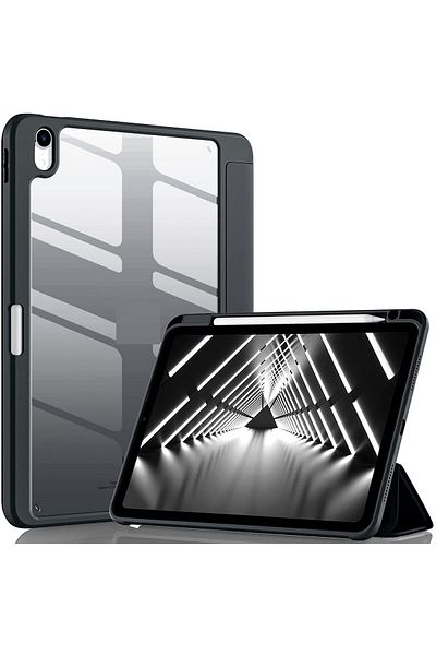 UnDePlus Apple iPad Air 11Inch M2/M3 Air 4/5Th Generation 10.9 Compatible Case Graffiti Transparent with Pen Compartment
