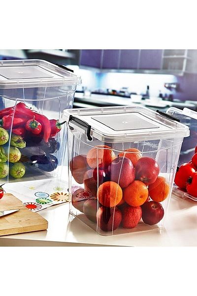 Viyalente 15 Lt. Deep Storage Container | Pantry Container Sa-290 3-pack