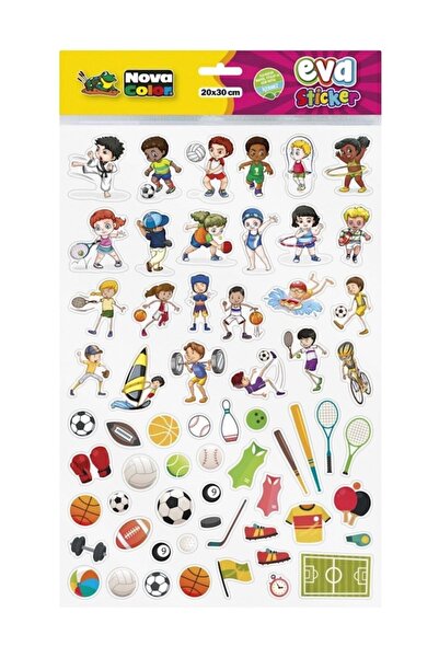 Nova Color Spor Eva Sticker Çıkartma 20x30 Cm (A4) Nc-691