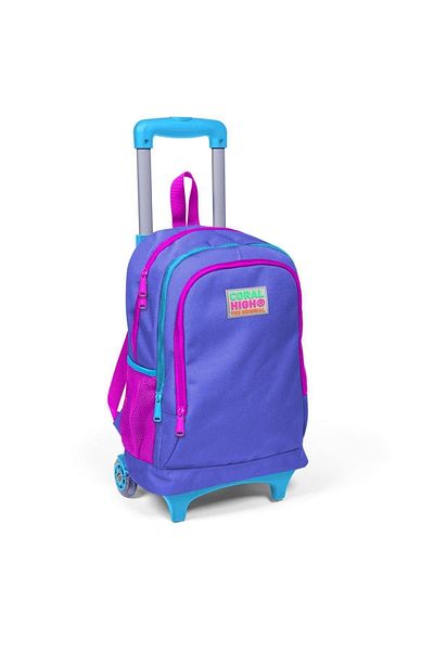 Coral High Geantă de școală din 3 piese cu model lavandă - SET 0123903