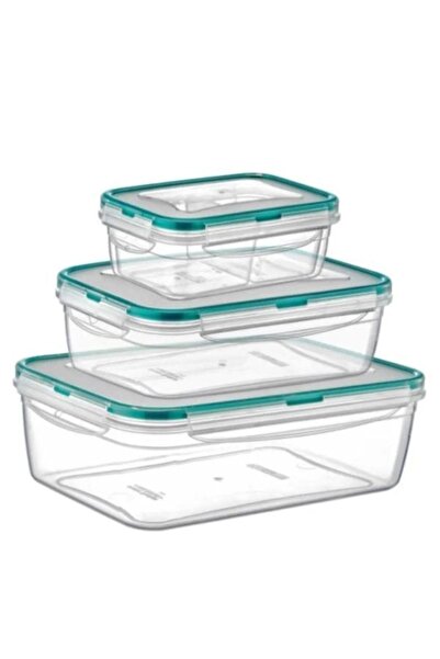 Viyalente Fresh Box Deep Rectangular Set of 3 4.4 Lt Lc-350