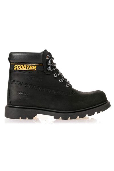 Scooter Waterproof Leather Black Boots G5130NS