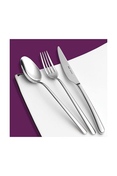 Hisar Bahama Simple 12 Person 84 Piece Fork Spoon Knife Set