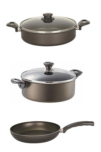 Mehtap Onyx Teflon 26 Cm Pot and Pan 24 Cm Deep Casserole