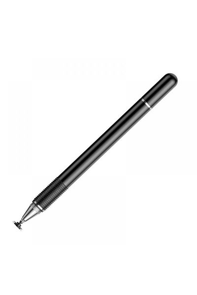 Hızlı Stok Baseus Golden Cudgel Acpcl-01 Double Sided Round Tip Pen for All Touch Screens Black
