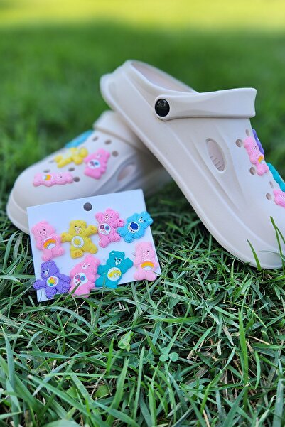 BearPear CareBear Sevimli Ayıcık 8 adet Jibbitz Terlik Aksesuarı