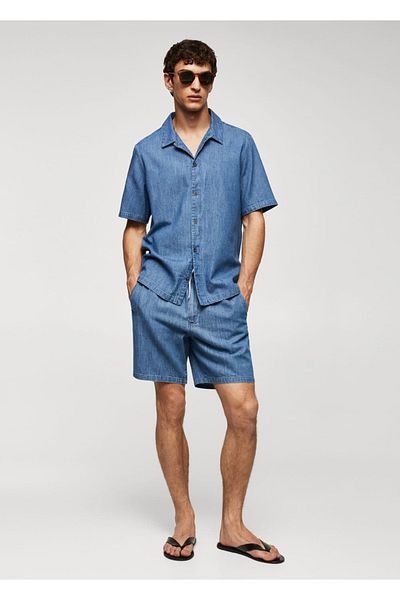 MANGO Man Shambre Bermuda Shorts