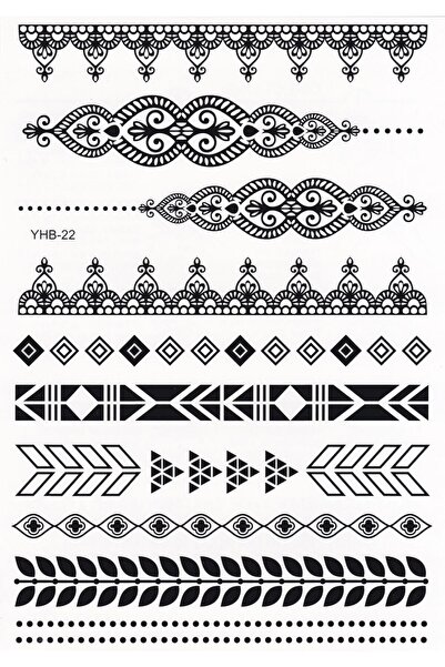 BP Tattoo Etnik Desenli Kol Ve Bilek Dövmesi