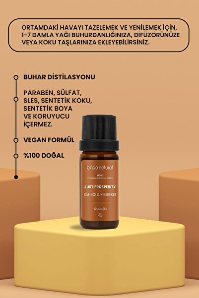 Bade Natural Saf Bolluk Bereket Aromaterapi Karışımı 10 Ml