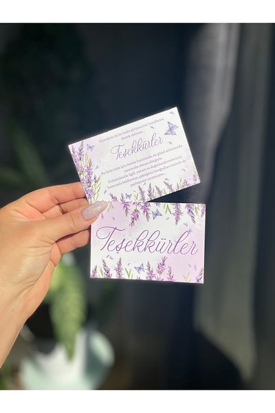 Hayal.kirtasiyesi women's entrepreneur thank you card 10x7cm 20pcs memo card 8 march card gift card