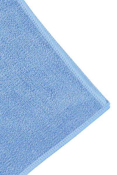 SİLVER HOME Universal Parlak Doku 40x40cm Mikrofiber Temizlik Bezi - Mavi