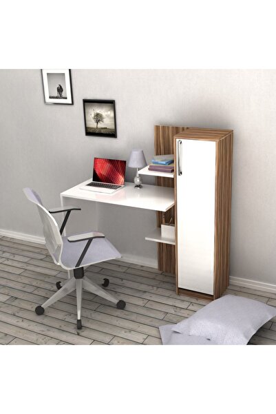 Bicabin Narin Trend Raflı Dolaplı Çalışma Masası