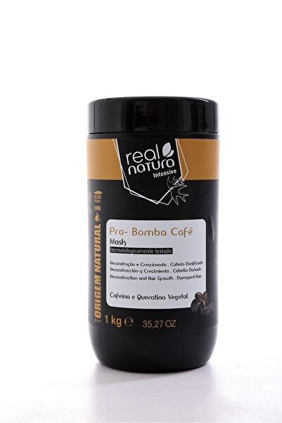 REAL NATURA INTENSIVO MASCARA SEM SAL PRO-REPARAÇÃO BOMBA CAFÉ 1000 ml