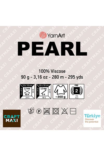 Yarnart Pearl - Γυαλιστερή Κρέμα Νήματος Πλεκτομηχανής Χεριών-246