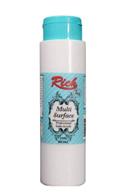Rich Multi Surface Akrilik Boya 500 Cc 2100 Beyaz