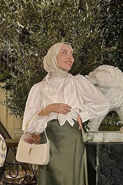 Ceylan Otantik Λευκό Κλασικό Πουκάμισο Crop I RİMELAŞKINA