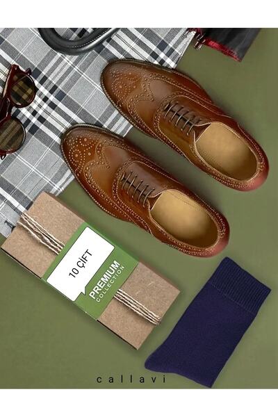 CALLAVI Erkek çorap uzun pamuklu 10 çift