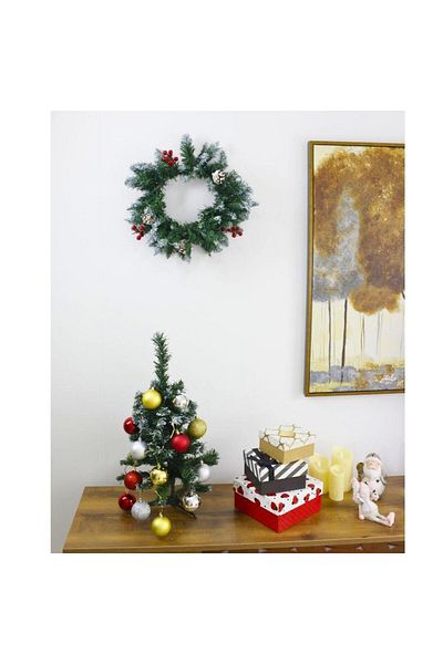 T.Concept Christmas Front Door Ornament New Year Christmas Decoration Pine Tree Wreath
