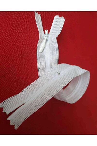 Beyna Бял скрит цип 20 см 1 опаковка от 10 броя